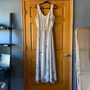 Show me your Mumu nude floral maxi